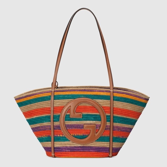 NWT AUTHENTIC GUCCI TOTE BAG WITH ROUND INTERLOCKING G - Picture 4 of 17